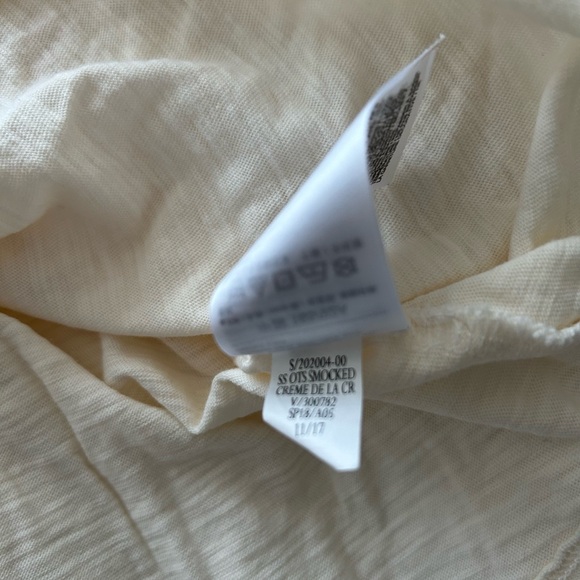 Old Navy Cream Off-Shoulder Smocked Top - Picture 7 of 8